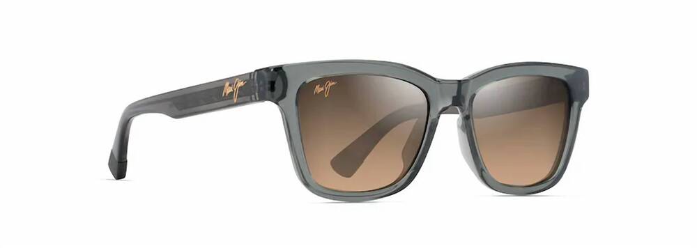 NEW MAUI JIM unisex - hanohano sunglasses in shiny trans dark grey/ hcl bronze